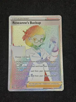 Pokemon TCG Roseanne's Backup 180/172 - Rainbow Rare - Brilliant Stars - NM - Image 1
