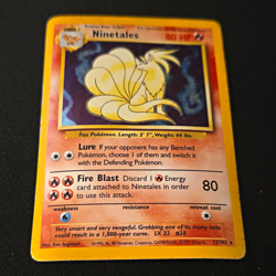 Pokemon Company Ninetales Base Set Holo Rare 012/102 Unlimited 80 HP ENG - Image 1