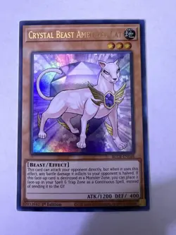 Yugioh - Crystal Beast Amethyst Cat - Ultra - 1st - BLCR-EN048 - NM - Image 1