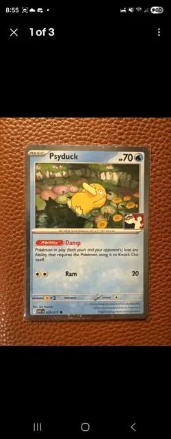 Psyduck Holo 039/217 Prize Pack Series 9 Promo Pokemon Card NM ASCENDED HEROES - Image 1