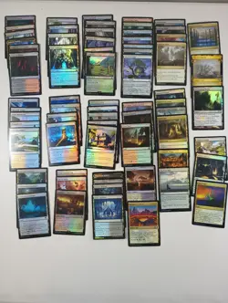 68 NON-BASIC LAND MAGIC GATHERING MTG CARDS LOT NO DUPLICATE ALL FOIL COMMANDER! - Image 1