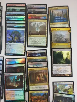 68 NON-BASIC LAND MAGIC GATHERING MTG CARDS LOT NO DUPLICATE ALL FOIL COMMANDER! - Image 3