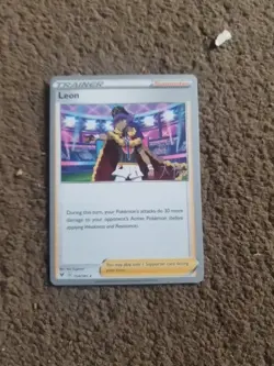❄Leon 2022 World Championships 154/185 from deck box pokemon card - Image 1