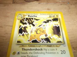 Raichu 21/64 Non Holo Pokemon Card Neo Revelation Genuine - Image 2