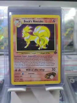 Pokemon TCG Brock's Ninetales Gym Challenge Holo Card 3/132 - Image 1