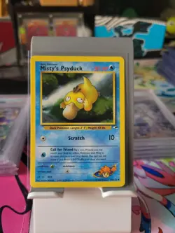Misty's Psyduck 54/132 Gym Heroes Series UNCOMMON Basic POKEMON CARD 2000 - NM - Image 1