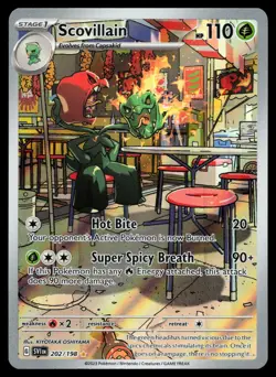 Scovillain 202/198 Scarlet & Violet Base Set Illustration Rare Holo Pokemon Card - Image 1