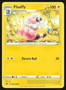 SWSH06: Chilling Reign Flaaffy #048/198 Uncommon Pokemon Card - Image 1