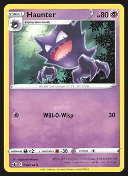 SWSH06: Chilling Reign Haunter #056/198 Uncommon Pokemon Card - Image 1