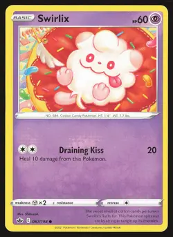 SWSH06: Chilling Reign Swirlix #067/198 Common Pokemon Card - Image 1