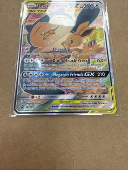 Eevee & Snorlax GX Tag Team Holographic 2019 Pokemon Trading Collectible Card - Image 2