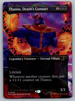 Thanos, Death's Consort (Extended Art) 508 Marvel Super Heroes Magic Foil NM - Image 1