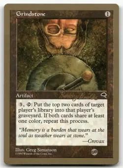Grindstone - 1998 Randy Buehler (TMP) (SB) (NM) World Championship WCD Magic MTG - Image 1