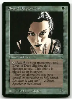 Elves of Deep Shadow (NM) The Dark DRK Magic MTG - Image 1