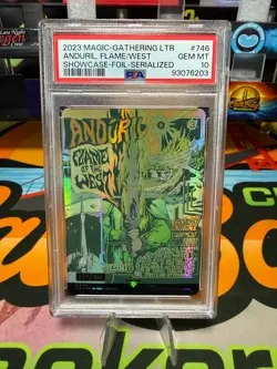 Anduril, Flame of the West (Serialized 37/100) LOTR MTG Poster Foil - PSA 10 - Image 1