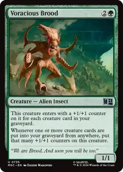 Voracious Brood - #735 - CMR: Marvel Super Heroes - NM MTG - Image 1