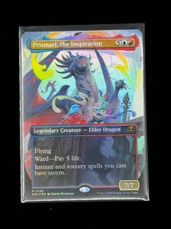 Prismari, the Inspiration M 0285 Secrets of Strixhaven (SOS) Borderless Foil NM - Image 1