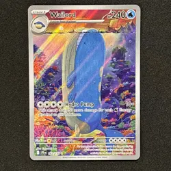 Wailord Holo Illustration Rare Pokemon - TCG SV09: Journey Together 162/159 NM - Image 1