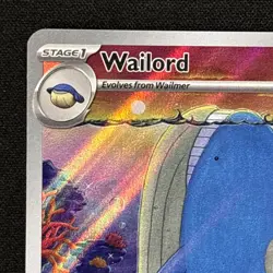 Wailord Holo Illustration Rare Pokemon - TCG SV09: Journey Together 162/159 NM - Image 2