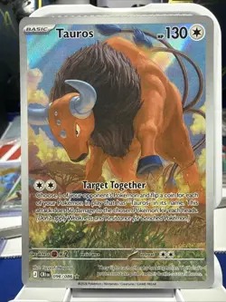 Tauros 96/86 Illustration Rare Pokemon Chaos Rising ME04 CRI NM - Image 1