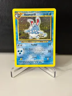 2000 Pokemon Azumarill 2/111 Unlimited Neo Genesis Holo Rare WOTC Vintage LP - Image 1