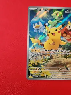 Lot Of 3 - Pikachu SVP 027 Black Star Promo Paldea Evolved Pokemon Card - Image 2