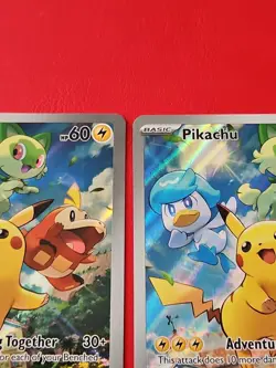 Lot Of 3 - Pikachu SVP 027 Black Star Promo Paldea Evolved Pokemon Card - Image 4