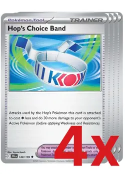 4x Hop's Choice Band 148/159 Pokemon TCG Playset SV09: Journey Together - Image 1
