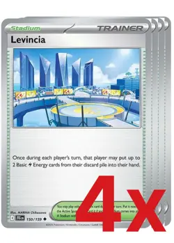 4x Levincia 150/159 Pokemon TCG Playset SV09: Journey Together - Image 1