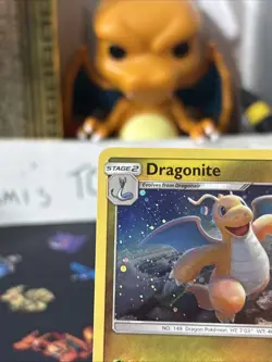 Pokemon Tcg: Dragonite Sun & Moon 96/149 Cosmos Holo Checklane Promo Wow!! - Image 3