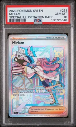 2023 POKEMON SVI EN-SCARLET & VIOLET SPECIAL ILLUSTRATION RARE MIRIAM PSA 10 - Image 1