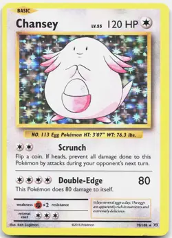 Chansey 70/108 Holo Rare Evolutions Pokemon Holo Near Mint - Image 1