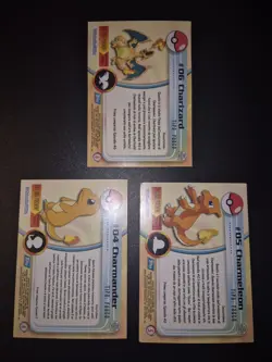 Pokemon - Lotto Trio Starter Topps Chrome - Charmander - Charmeleon - Charizard - Image 2