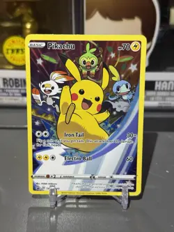 Pikachu SWSH020 Sword & Shield Holo Promo Pokemon Card - Image 1