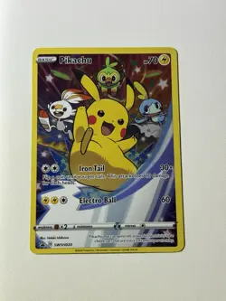Pikachu SWSH020 Sword & Shield Holo Promo Pokemon Card - Image 3