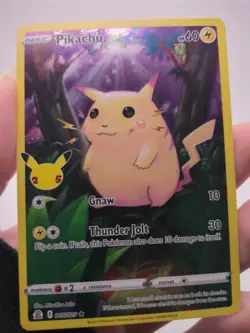 Pokemon Celebrations 25th Anniversary Pikachu 5/25 Holo Rare NM - Image 1
