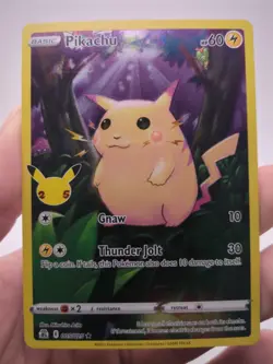 Pokemon Celebrations 25th Anniversary Pikachu 5/25 Holo Rare NM - Image 1