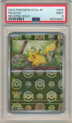 2023 Pokemon SV2a 151 Pikachu Poke Ball Reverse Holo #025 JP PSA 9 MINT - Image 1