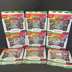 LOT OF (9) POKEMON TCG FIRST PARTNER SERIES 1 FACTORY SEALED BOX NEW See Pics - Image 1