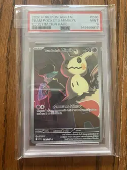 The Pokemon Company Team Rocket's Mimikyu 238/217 Illus Rare Holo PSA 9 - Image 1