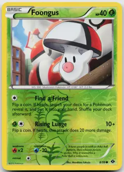 Foongus 8/99 Common Next Destinies Pokemon Reverse Holo Near Mint - Image 1