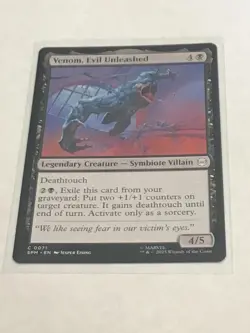 Venom Evil Unleashed MTG Marvel's Spider-Man #71 NP - Image 1