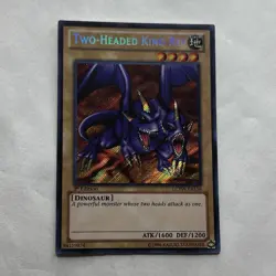 Yu-Gi-Oh! Two-Headed King Rex LCYW-EN158 LC3 Secret Rare Holo 1st Ed LP - Image 1