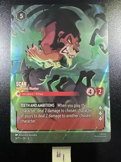 Scar - Heartless Hunter (Store Championship 14 Disney Lorcana Promo Cards Holo 1 - Image 1