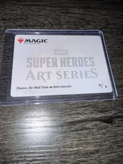 Marvel Super Heroes MTG Thanos, the Mad Titan Art Card 9/9 - Image 2