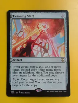 Twinning Staff.NCC rare artifact Magic the Gathering Card. - Image 2