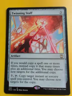 Twinning Staff.NCC rare artifact Magic the Gathering Card. - Image 3