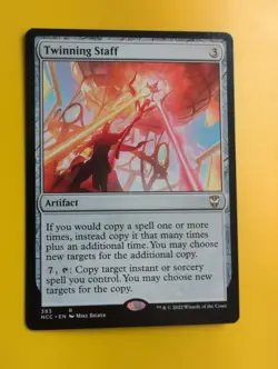 Twinning Staff.NCC rare artifact Magic the Gathering Card. - Image 4