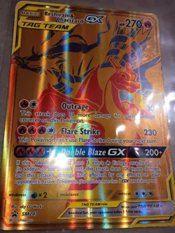 Reshiram & Charizard GX SM247 + Pikachu & Zekrom GX SM248 Lot Jumbo Cards 2021 - Image 4