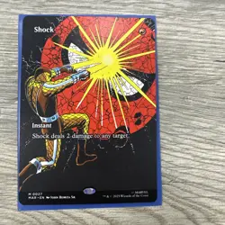 Shock (Borderless) - non foil - 0027 NM MTG Marvel Universe Spider-Man Magic - Image 1